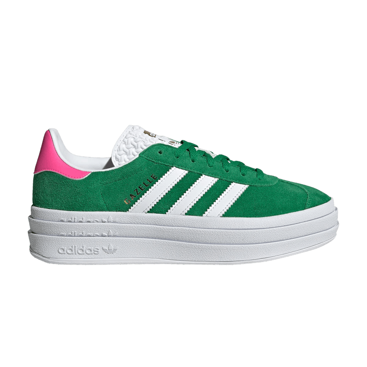 adidas Gazelle Bold Green Lucid Pink (Women's) IG3136