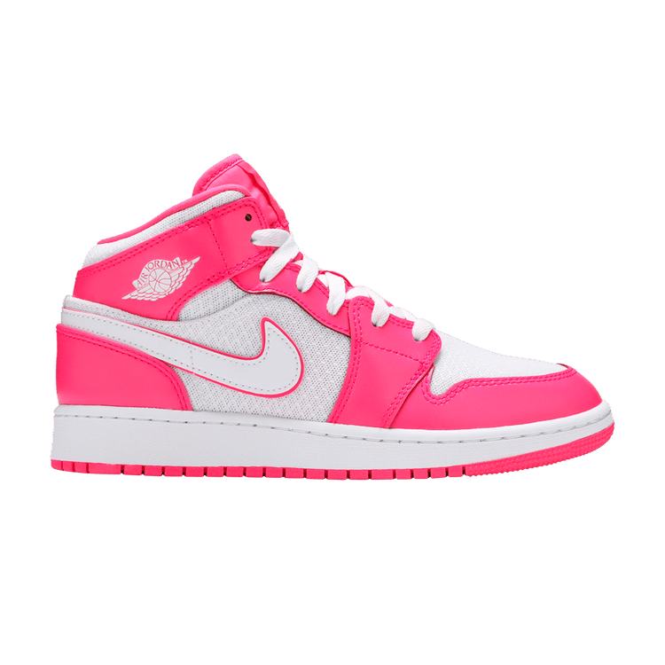 Jordan 1 Mid Hyper Pink White (GS) 555112-611
