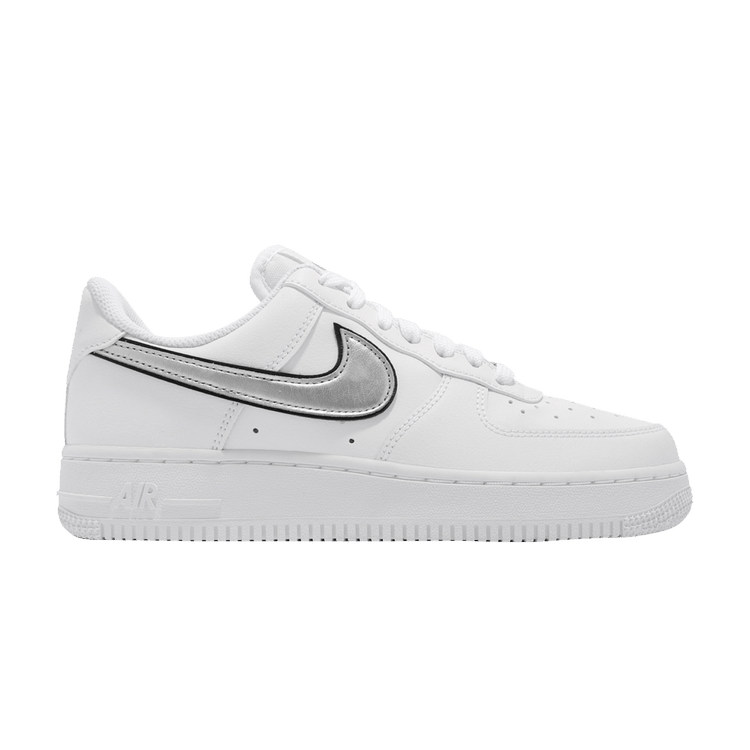 Nike Air Force 1 Low '07 Essential White Metallic Silver Black (W)