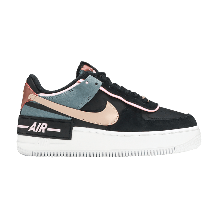 Nike Air Force 1 Shadow Black Light Arctic Pink Claystone Red (W)