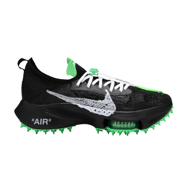 Nike Air Zoom Tempo Next% Flyknit Off-White Black Scream Green | Find ...